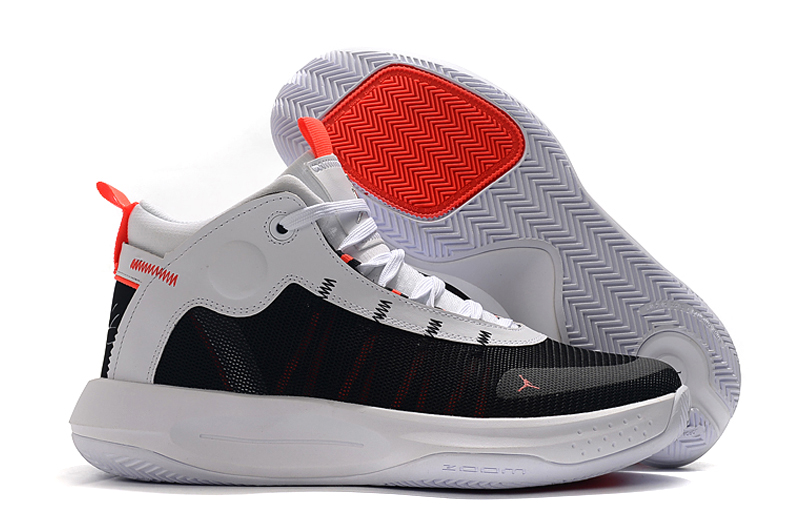 Air Jordan 34 Simple White Black Red Shoes - Click Image to Close
